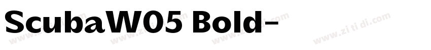 ScubaW05 Bold字体转换